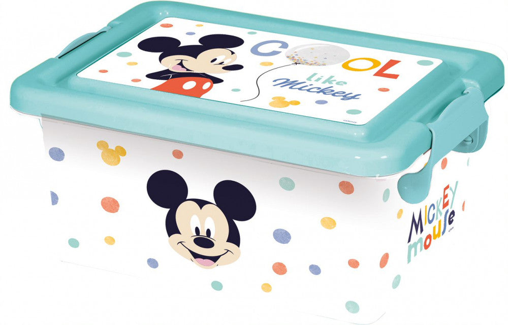 Disney Mickey Kunststoff 3,7 L Aufbewahrungsbox für Kinder – 12 × 19 × 26,5 cm