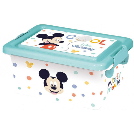 Disney Mickey Plastic 3.7 L Storage Box for Kids – 12 × 19 × 26.5 cm