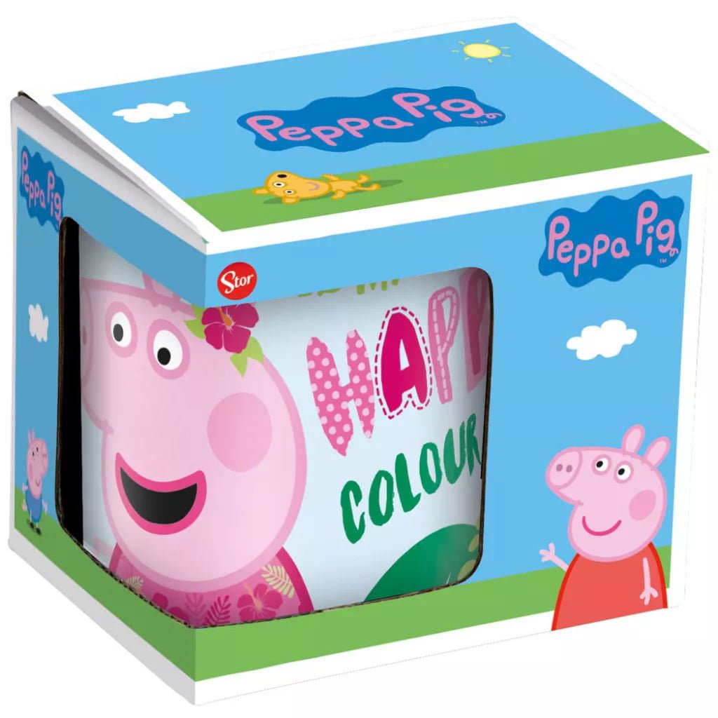 Peppa Wutz Porzellantasse „Pink is my Happy Colour“ – (235 ml) in Geschenkbox