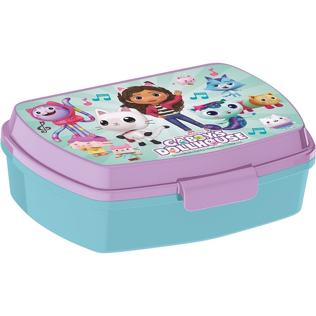Gabby's Dollhouse Brotdose mit einem Fach für Kinder – 17 × 14 × 6,5 cm, BPA-frei