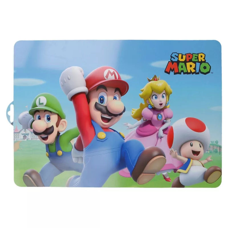 Super Mario Tischunterlage – 43 × 28 cm Kunststoff Platzset für Kinder