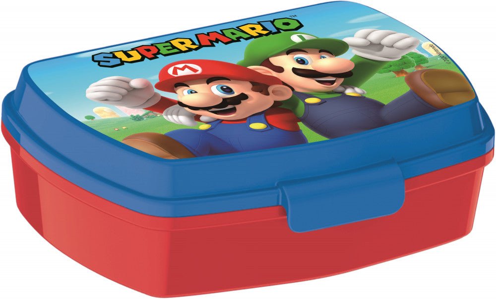 Super Mario Luigi Brotdose mit einem Fach für Kinder – 17 × 14 × 6,5 cm, BPA-frei