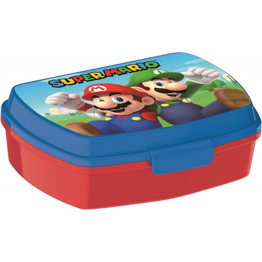Super Mario Luigi Brotdose mit einem Fach für Kinder – 17 × 14 × 6,5 cm, BPA-frei
