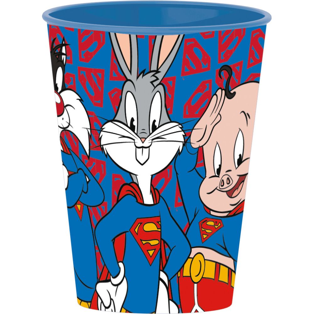 Looney Tunes Warner 100 Kunststoffbecher für Kinder – 260 ml, BPA-frei