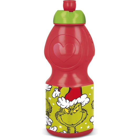 The Grinch Christmas Mischief Plastic Sports Bottle with Sport Cap for Children – 400 ml, BPA-free