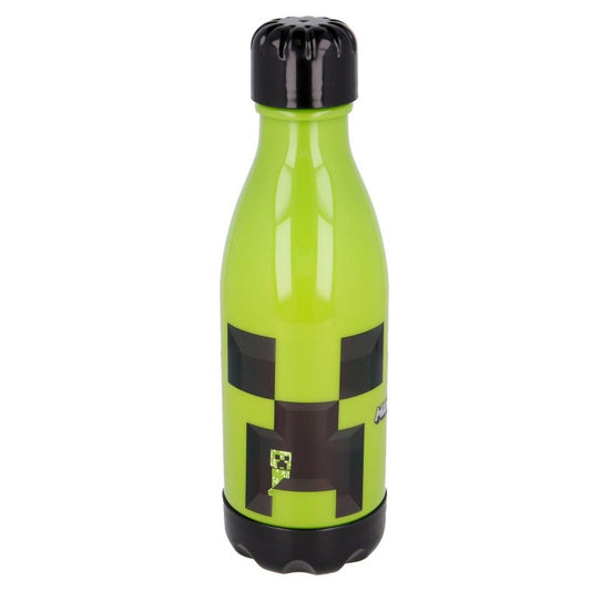 Bouteille gourde de sport Minecraft en plastique avec bouchon à vis pour enfants – 560 ml, sans BPA