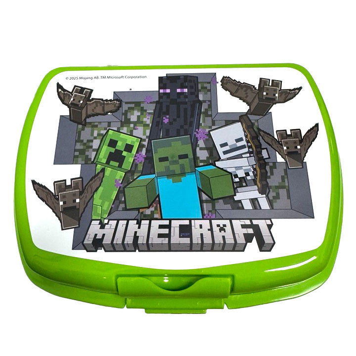 Minecraft Urban Brotdose mit einem Fach für Kinder – 18 × 14 × 7 cm, BPA-frei