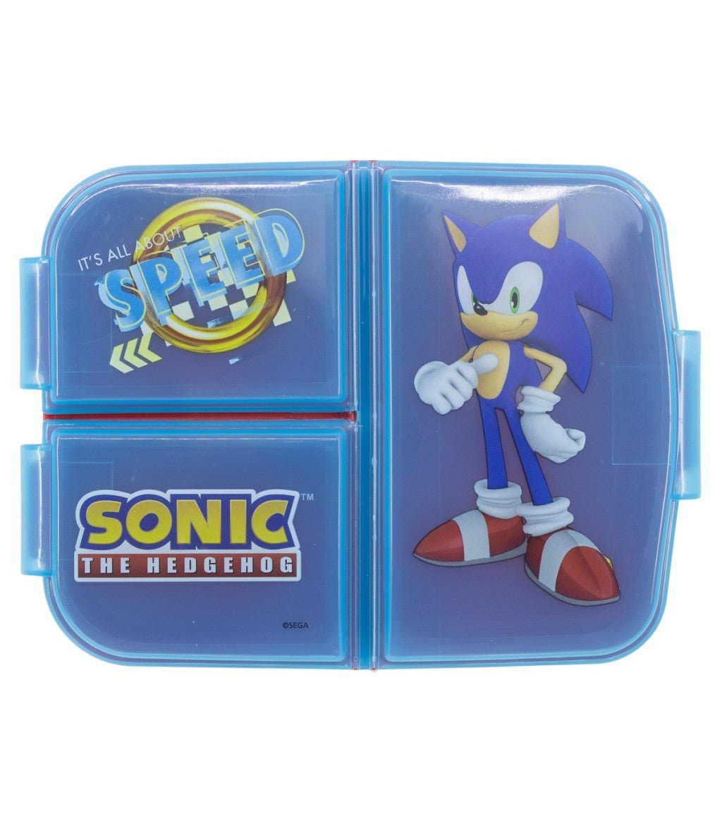 Sonic the Hedgehog Speed Mehrfach unterteilte Brotdose für Kinder – 18 × 14 × 6 cm, BPA-frei