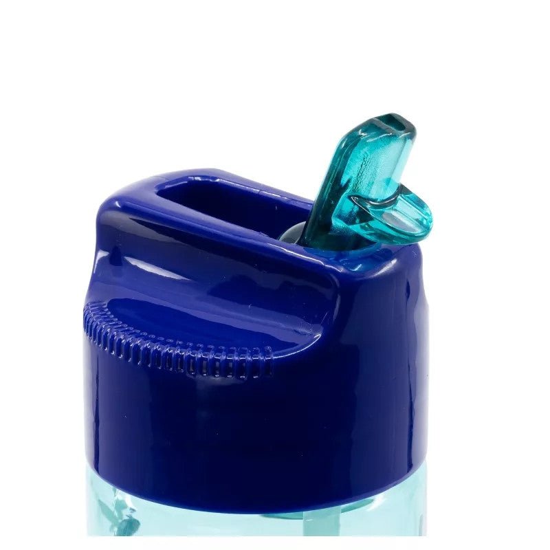 Bluey Playtime Hydro Plastiktrinkhalmflasche Kunststoff-Trinkflasche mit Strohhalm für Kinder – 430 ml, BPA-frei