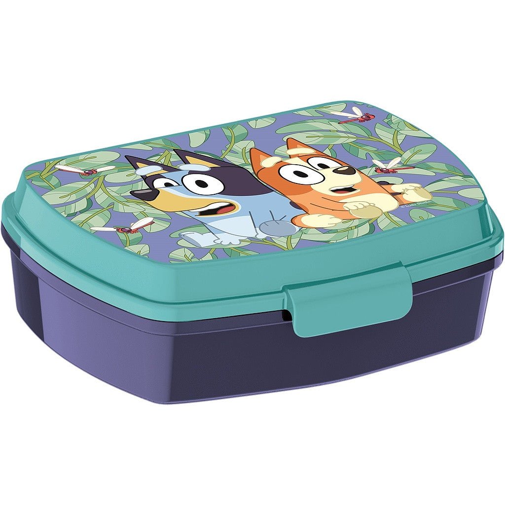 Bluey Leaves Brotdose mit einem Fach für Kinder – 17 × 14 × 6,5 cm, BPA-frei