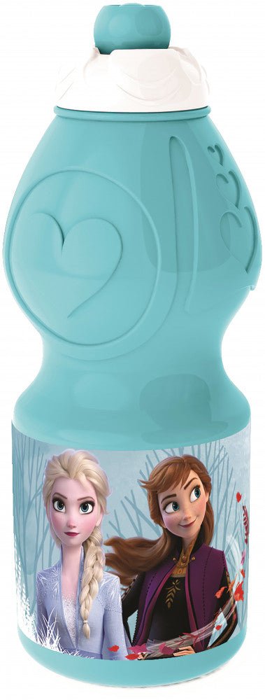 Disney Eiskönigin Blue Forest Sport-Trinkflasche aus Kunststoff mit Sportverschluss für Kinder – 400 ml, BPA-frei