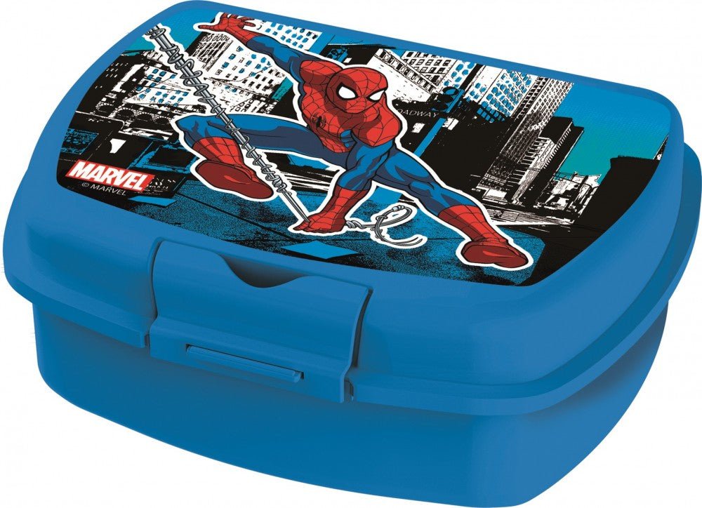 Spiderman Urban Sandwich-Box Brotdose mit einem Fach für Kinder – 18 × 14 × 7 cm, BPA-frei