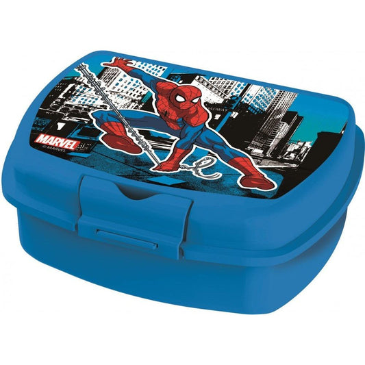 Spiderman Urban Sandwich-Box Brotdose mit einem Fach für Kinder – 18 × 14 × 7 cm, BPA-frei