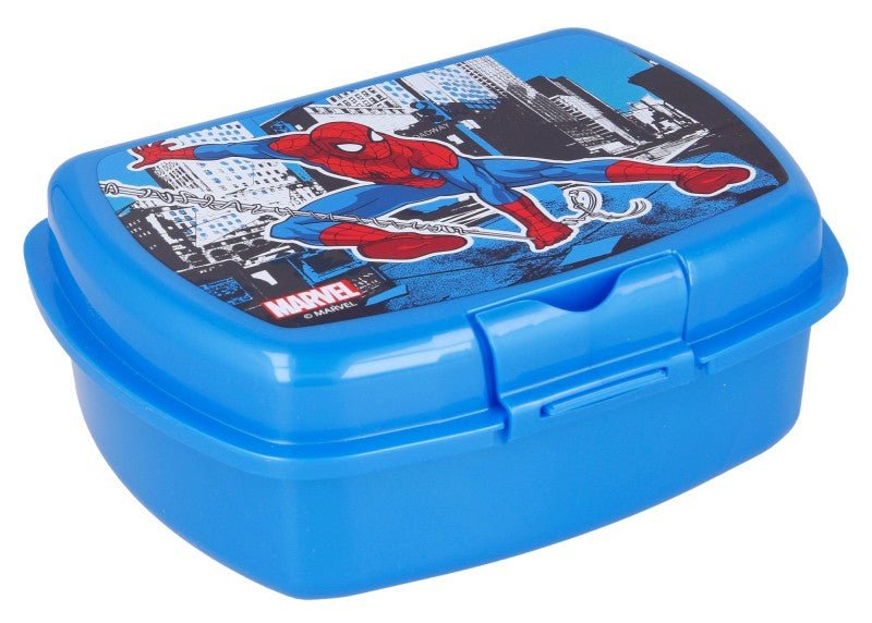 Spiderman Urban Sandwich-Box Brotdose mit einem Fach für Kinder – 18 × 14 × 7 cm, BPA-frei
