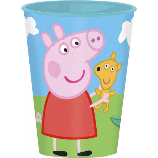 Peppa Wutz Kunststoffbecher für Kinder – 260 ml, BPA-frei