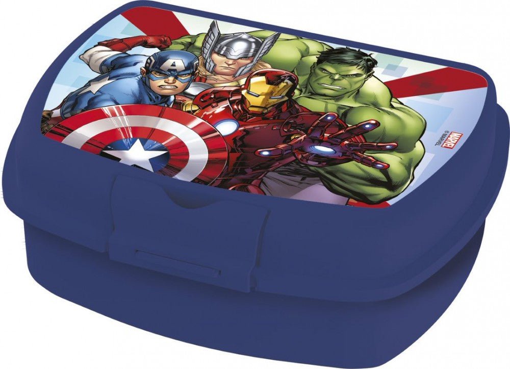 Avengers Urban Sandwich Box Brotdose mit einem Fach für Kinder – 18 × 14 × 7 cm, BPA-frei
