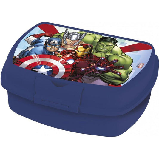 Avengers Urban Sandwich Box Brotdose mit einem Fach für Kinder – 18 × 14 × 7 cm, BPA-frei
