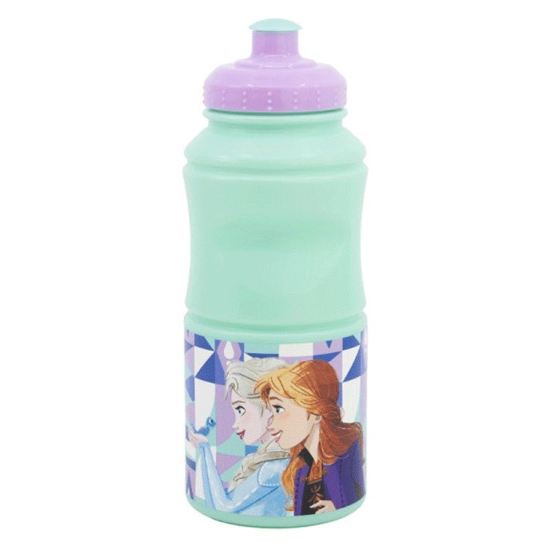 Disney Eiskönigin Ice Magic Mond Sport-Trinkflasche aus Kunststoff mit Sportverschluss für Kinder – 380 ml, BPA-frei