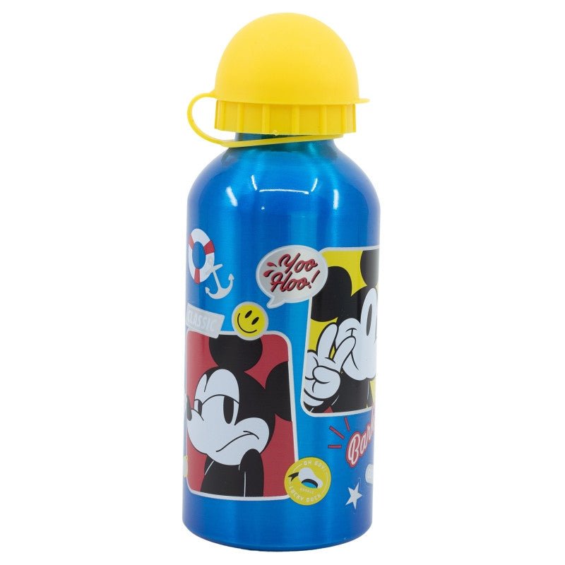 Disney Mickey Fun-Tastic Aluminium-Trinkflasche mit Trinkverschluss für Kinder – 400 ml