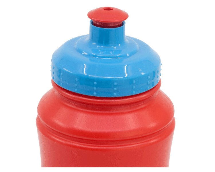 Disney Mickey Goofy Moon Wasserflasche Sport-Trinkflasche aus Kunststoff mit Sportverschluss für Kinder – 380 ml, BPA-frei