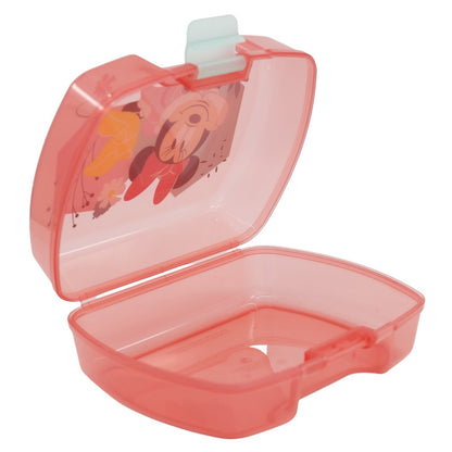 Disney Minnie Being More Premium Sandwich-Box aus Brotdose mit einem Fach für Kinder – 18 × 14 × 7 cm, BPA-frei