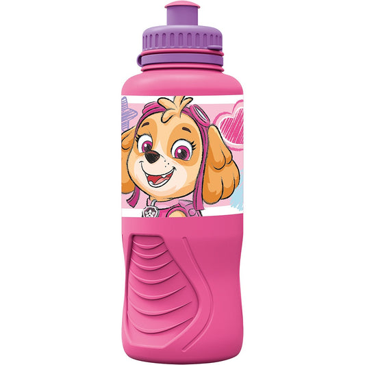 Paw Patrol Sketch Ergo - Gourde de sport en plastique avec bouchon sport pour enfants – 430 ml, sans BPA