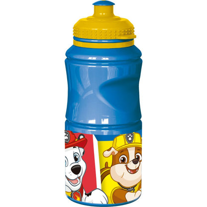 Gourde en plastique Paw Patrol Pup Power avec bouchon sport pour enfants – 380 ml, sans BPA