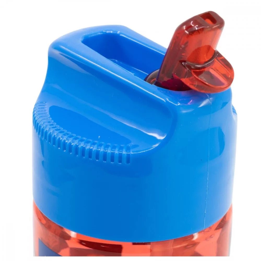 Spiderman Midnight Flyer Hydro Kunststoff-Trinkflasche mit Strohhalm für Kinder – 430 ml, BPA-frei