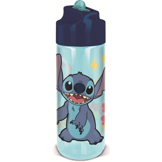Disney Lilo and Stitch Palms Hydro Tritan Plastic Drinking Bottle with Straw for Kids – 540 ml, BPA-free