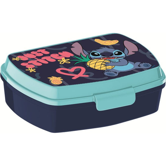 Disney Lilo and Stitch Palms Lunch Box with One Compartment for Kids – 17 x 14 x 6.5 cm, BPA-Free