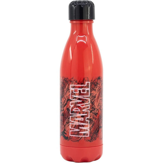 Avengers Red Marvel Kunststoff-Trinkflasche mit Schraubverschluss für Kinder – 660 ml, BPA-frei