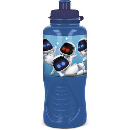 PlayStation Astro Bot Gourde de sport en plastique avec bouchon sport pour enfants – 430 ml, sans BPA