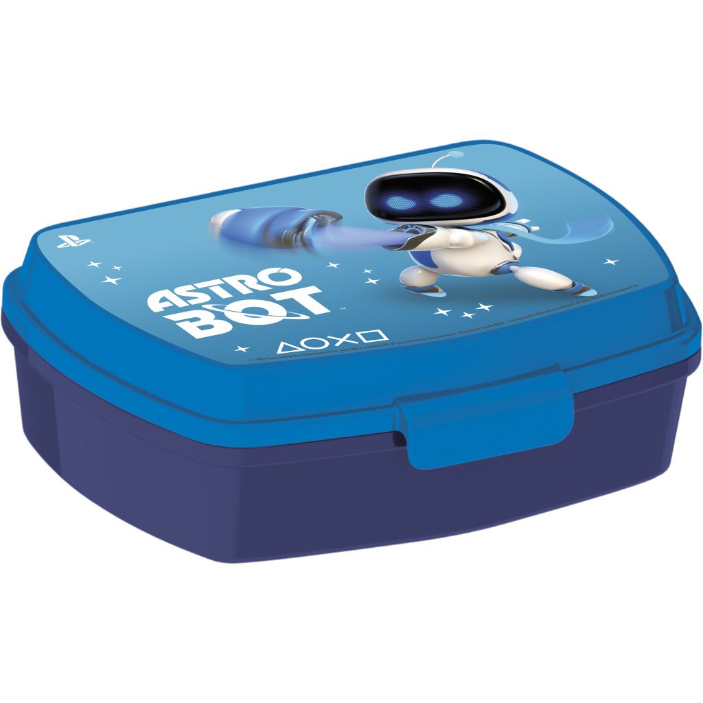PlayStation Astro Bot Plastic Lunch Box with One Compartment for Kids – 17 × 14 × 6.5 cm, BPA-Free
