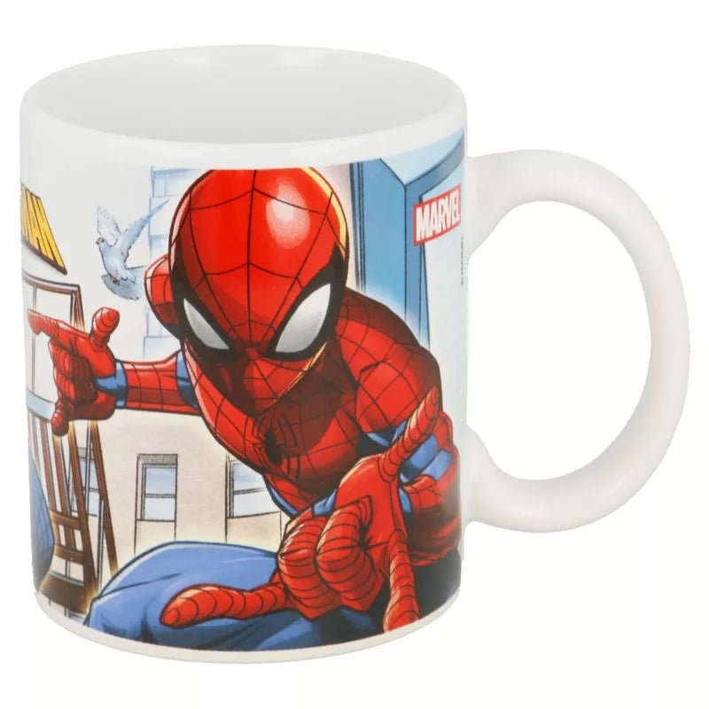 Marvel Spiderman Kindertasse Streets 325 ml | Porzellantasse mit Geschenkkarton