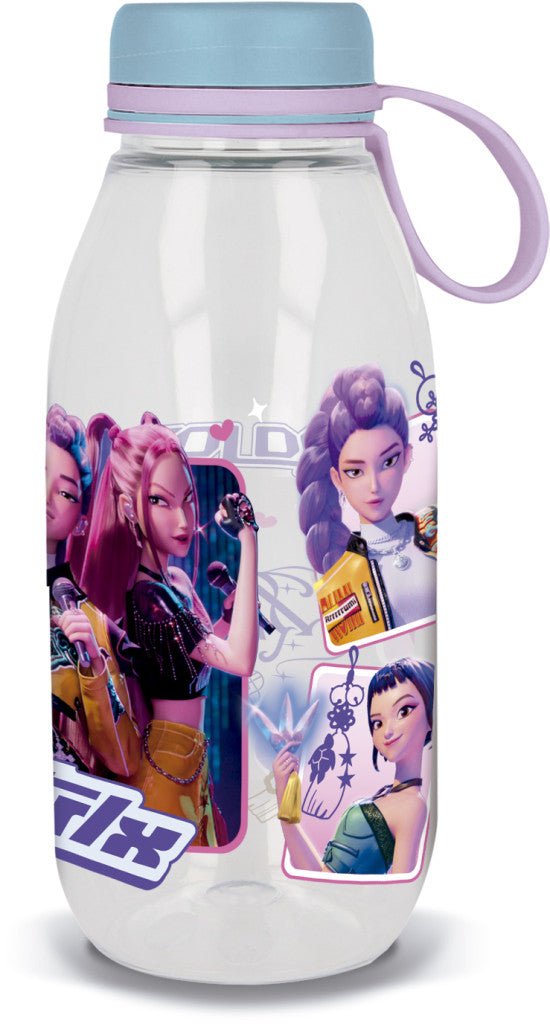 K-pop Demon Hunters Stars Ecozen Kunststoff-Trinkflasche mit Schraubverschluss für Kinder – 460 ml, BPA-frei