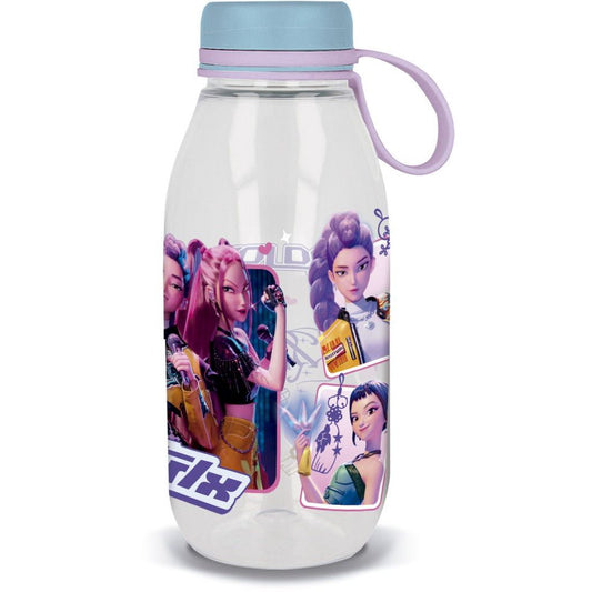 K-pop Demon Hunters Stars Ecozen Kunststoff-Trinkflasche mit Schraubverschluss für Kinder – 460 ml, BPA-frei
