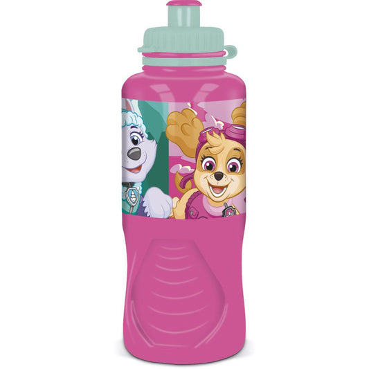 Paw Patrol Superpowers Gourde de sport en plastique avec bouchon sport pour enfants – 430 ml, sans BPA