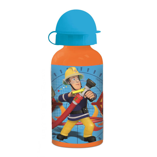 Fireman Sam Aluminum Drinking Bottle with Drinking Cap for Kids – 400 ml