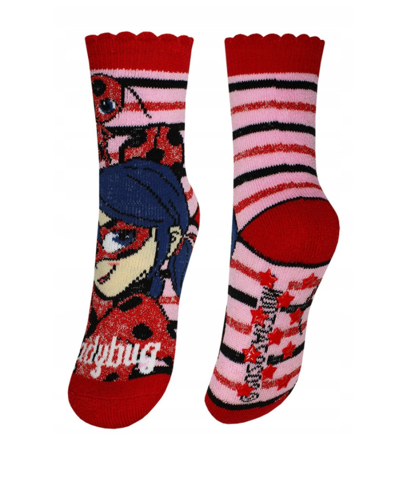 Miraculous Geschichten von Ladybug und Cat Noir Kinder dicke rutschfeste Socken 23-34