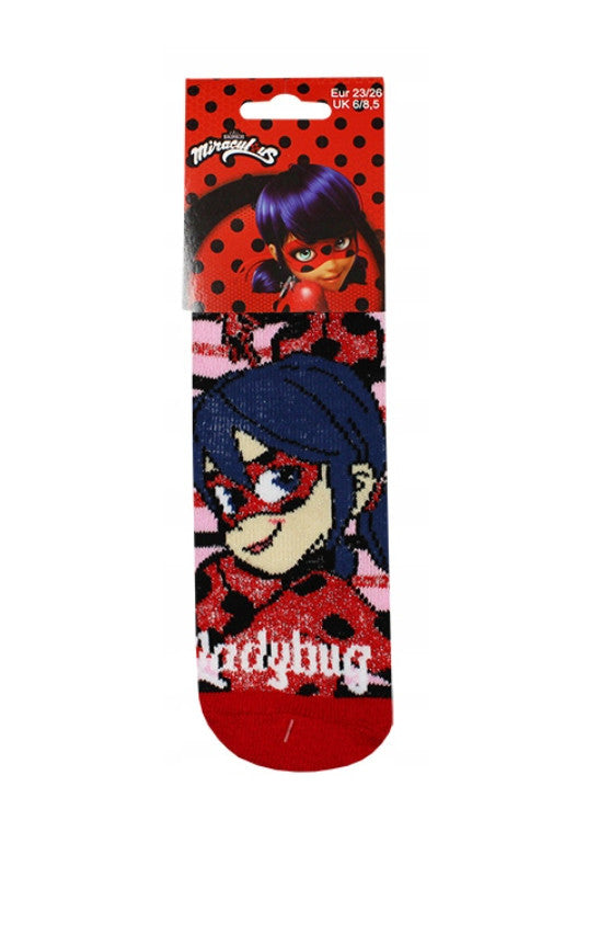 Miraculous Geschichten von Ladybug und Cat Noir Kinder dicke rutschfeste Socken 23-34