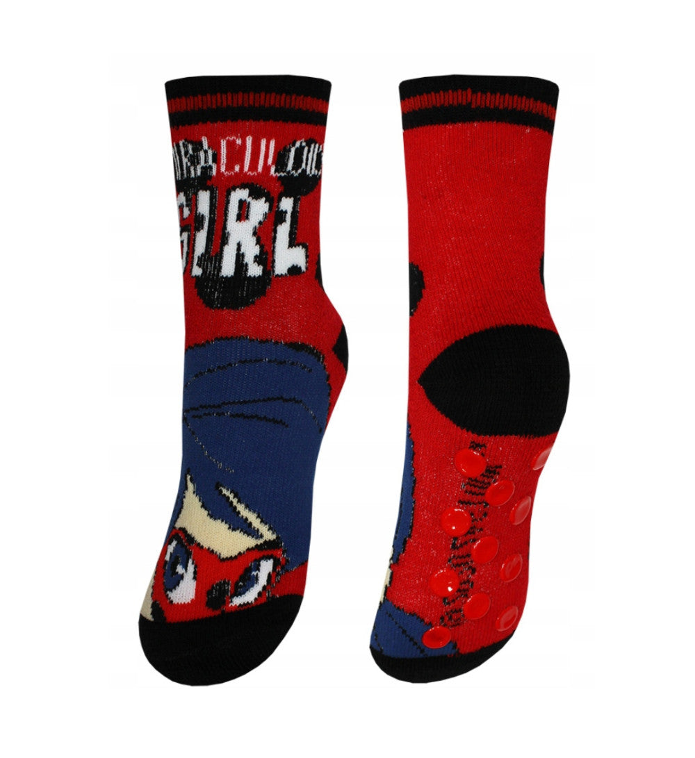 Miraculous Geschichten von Ladybug und Cat Noir Kinder dicke rutschfeste Socken 23-34
