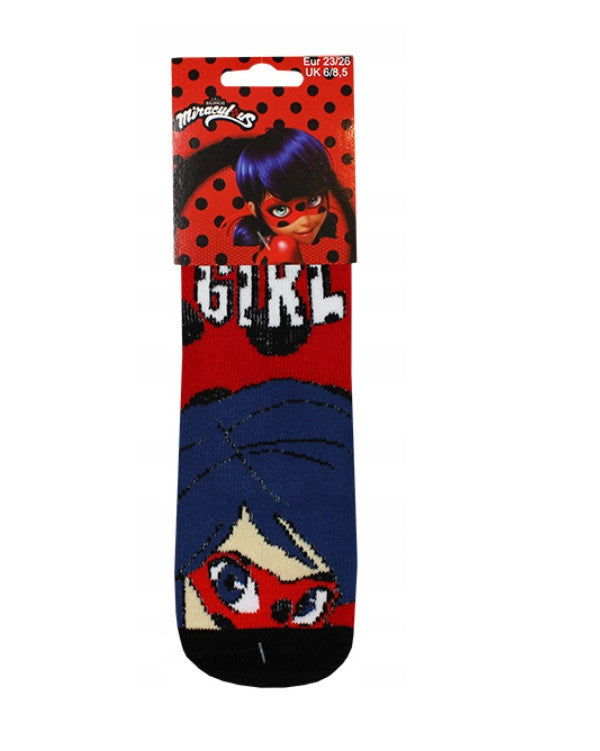 Miraculous Geschichten von Ladybug und Cat Noir Kinder dicke rutschfeste Socken 23-34