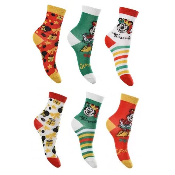 Disney Mickey Gift and Minnie Weihnachts-Kinderstrümpfe 23-34