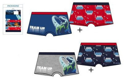 Jurassic World Kinder Boxershorts 2 Stück/Paket