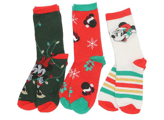 Disney Minnie Weihnachtssocken für Damen 36-41