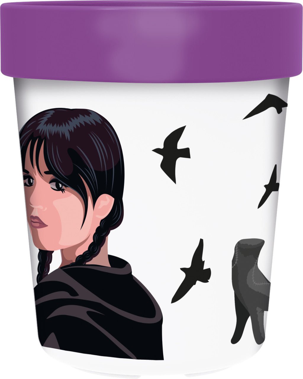 Wednesday Nevermore Academy Kunststoffbecher für Kinder – 260 ml, BPA-frei