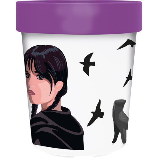Wednesday Nevermore Academy Kunststoffbecher für Kinder – 260 ml, BPA-frei