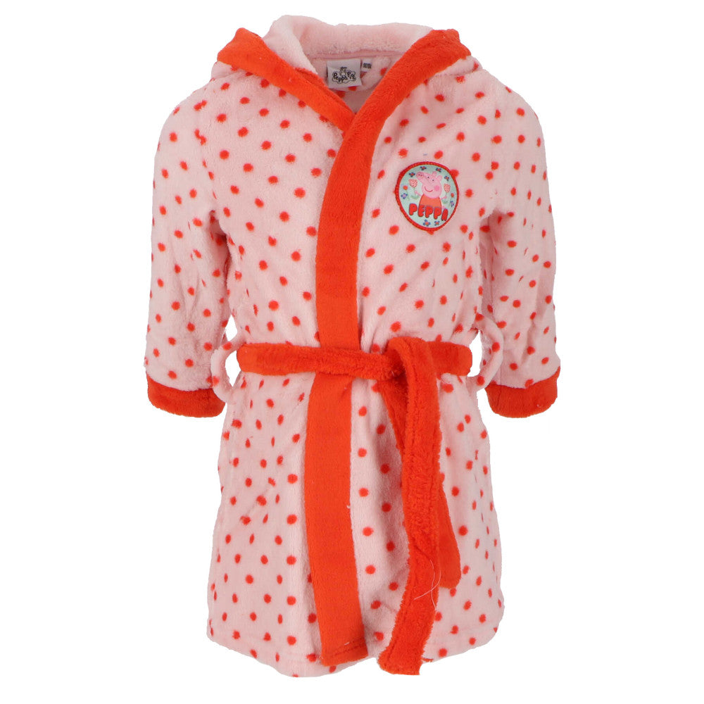 Peppa Wutz Pink Polka Kinder-Bademantel 98-116 cm
