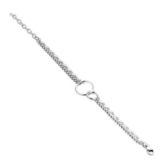 Victoria Silberfarbiges Ring-Armband