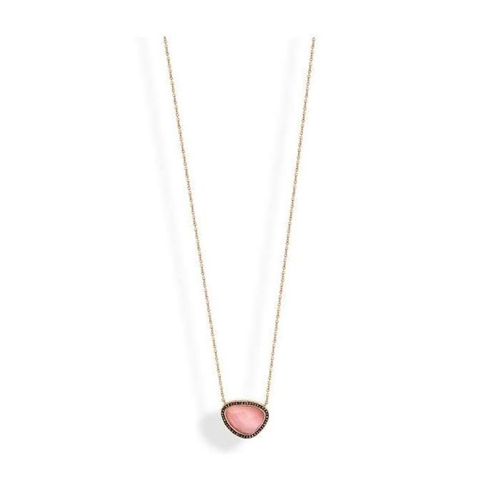 Victoria Rose rosé goldfarbene Halskette mit rosa Steinen